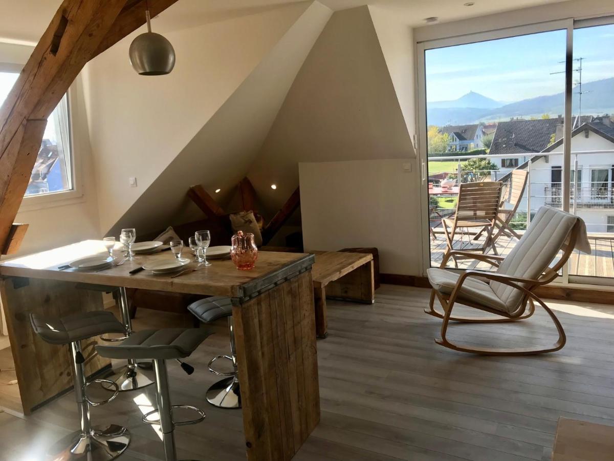 Appartement Chaleureux Et Lumineux Avec Vue ! Au Centre Alsace Selestat Exterior photo