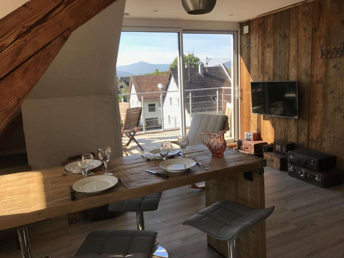 Appartement Chaleureux Et Lumineux Avec Vue ! Au Centre Alsace Selestat Exterior photo